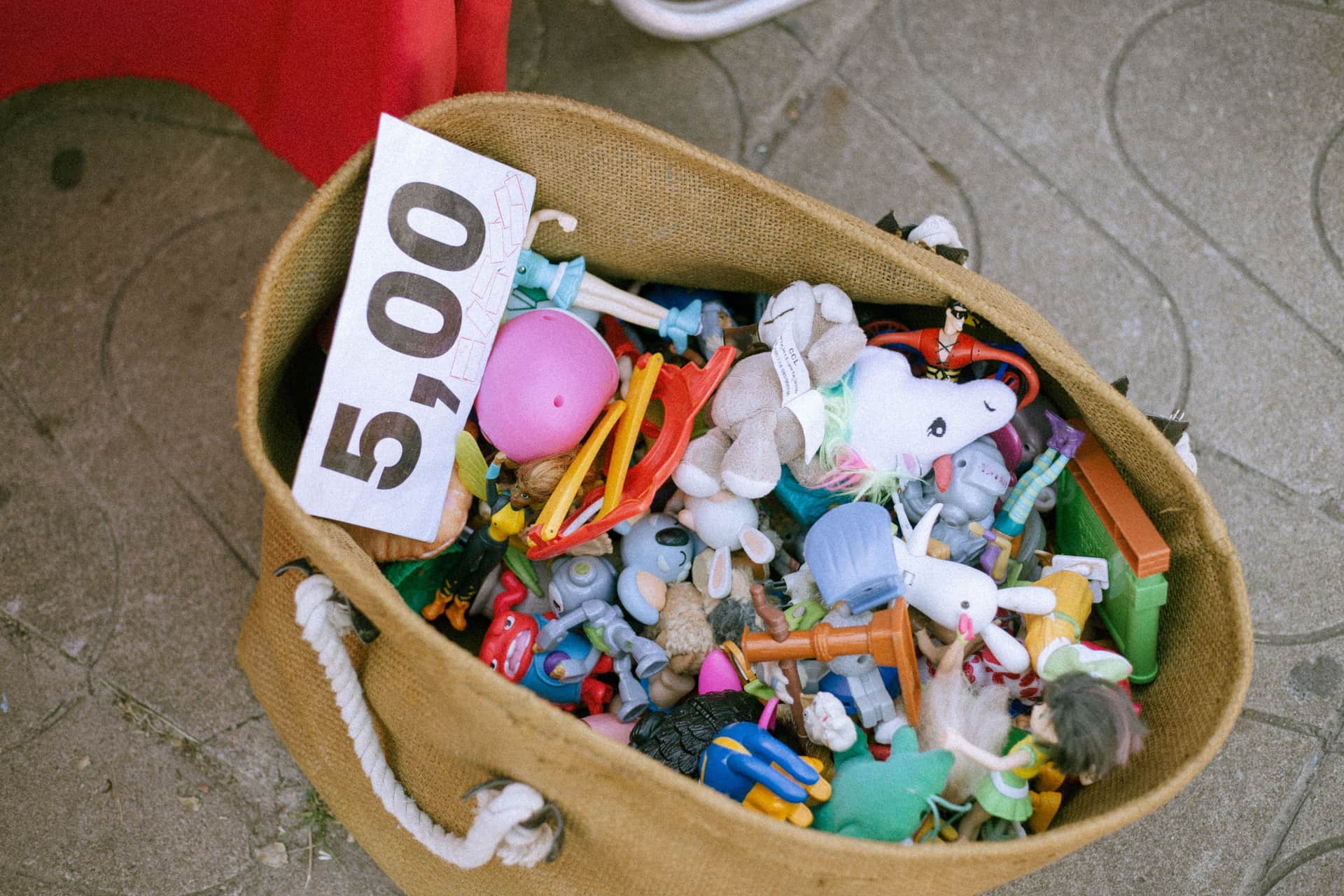 An assortment of different children's toys